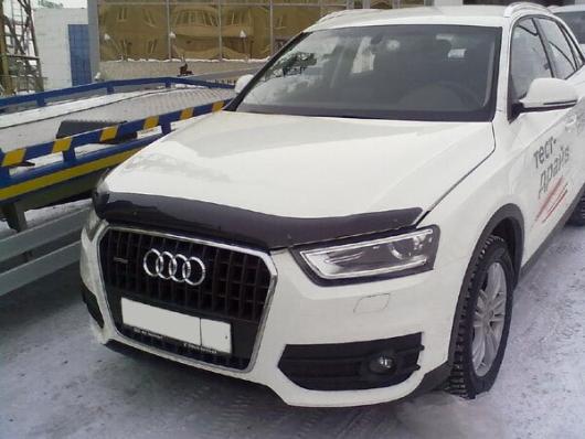 Дефлектор капота (мухобойка) Audi Q3 2011- (Ауди Ку3) SIM