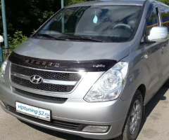 Дефлектор капота (мухобойка) HYUNDAI H-1/Grand Starex с 2007 г.в. (Хюндай Старекс) Вип Тюнинг